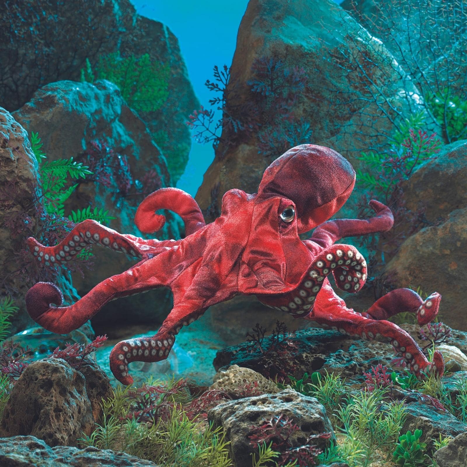 Folkmanis Roter Oktopus