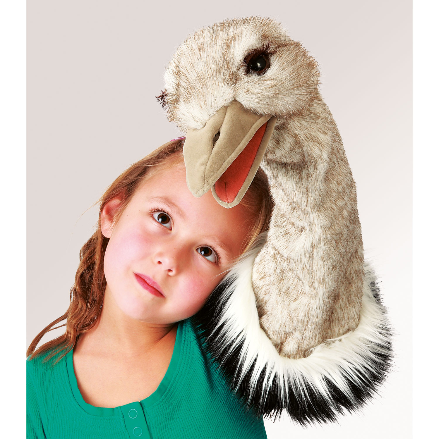 Folkmanis Vogel Strauß für Puppenbühne