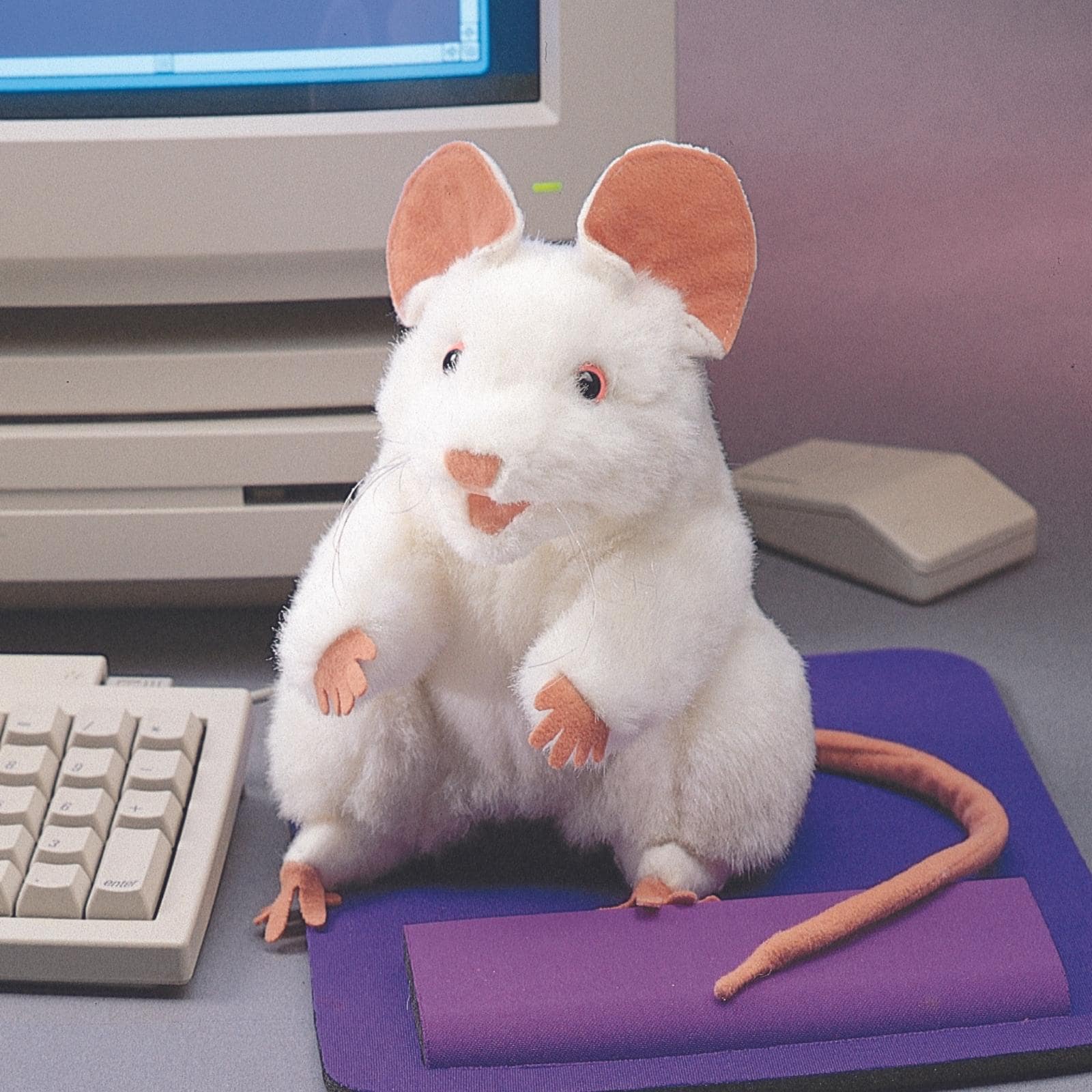Folkmanis Maus, weiße