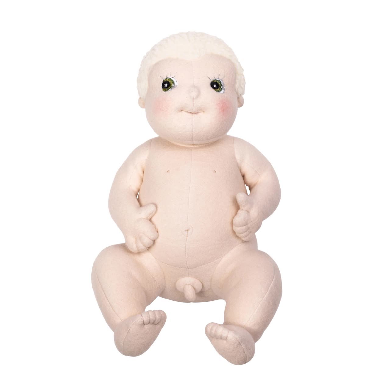 Rubens Barn Baby Carl – ohne Kleidung, Blick auf den Stoffkörper