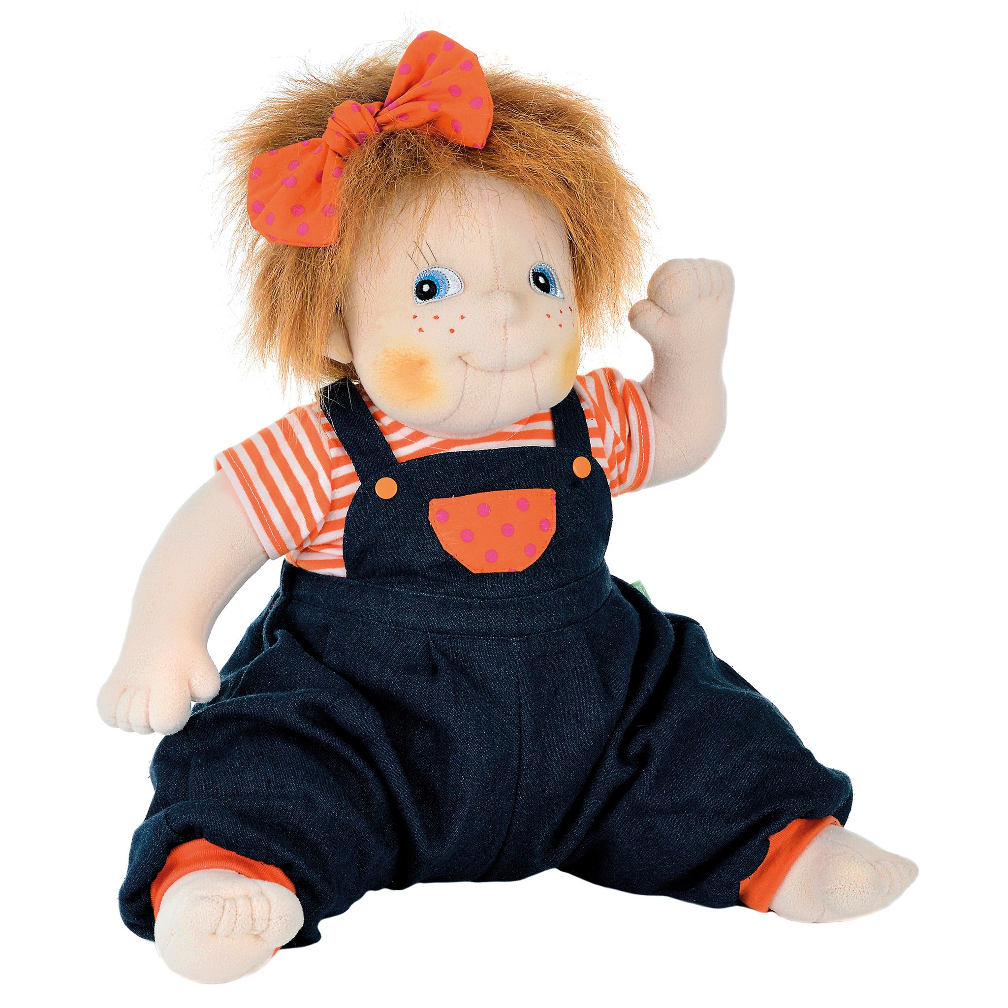 Rubens Barn Puppe Original Anna Jeans – Produktansicht vor weißem Hintergrund
